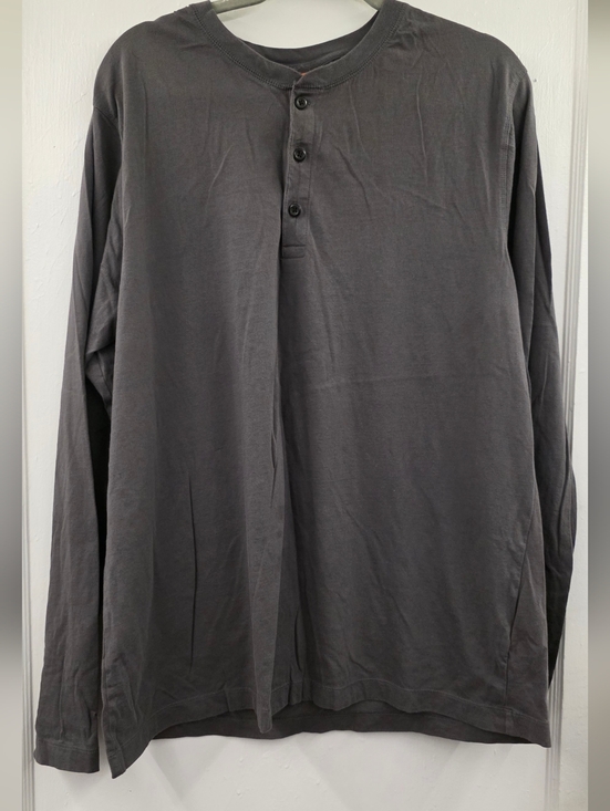 Tailor Vintage Other - Tailor Vintage Men's Long Sleeve Henley Shirt - Gray